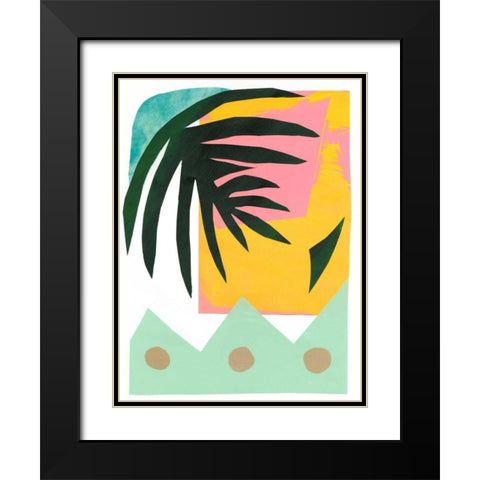 South Beach II Black Modern Wood Framed Art Print with Double Matting by Stramel, Renee W.