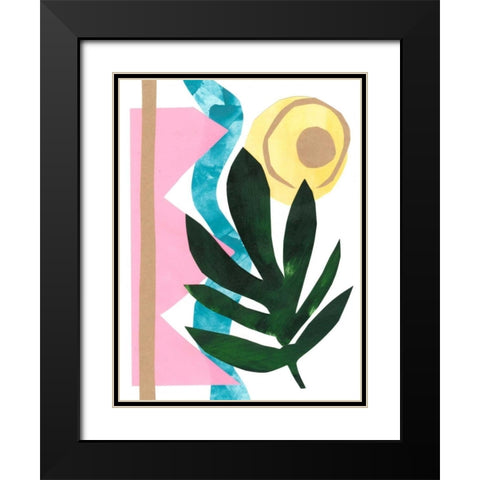 South Beach III Black Modern Wood Framed Art Print with Double Matting by Stramel, Renee W.