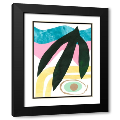South Beach IV Black Modern Wood Framed Art Print with Double Matting by Stramel, Renee W.