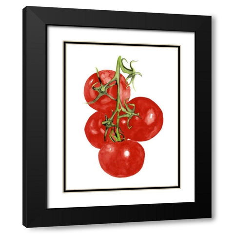 Watercolor Veggie IV Black Modern Wood Framed Art Print with Double Matting by McCavitt, Naomi