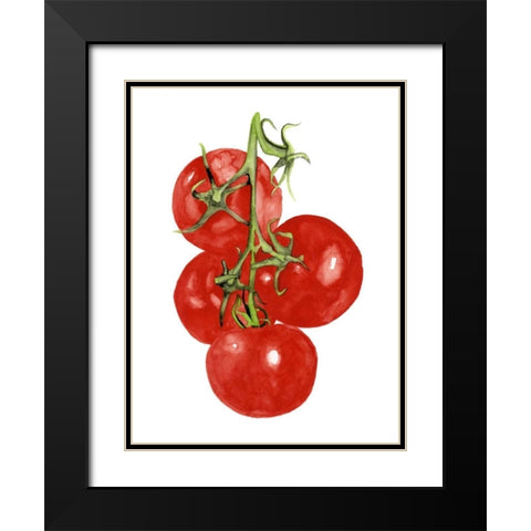 Watercolor Veggie IV Black Modern Wood Framed Art Print with Double Matting by McCavitt, Naomi