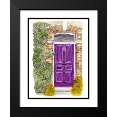 Warm Welcome IV Black Modern Wood Framed Art Print with Double Matting by McCavitt, Naomi