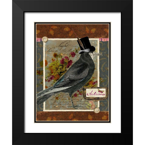 Collected Autumn I Black Modern Wood Framed Art Print with Double Matting by Lloyd, Sandy