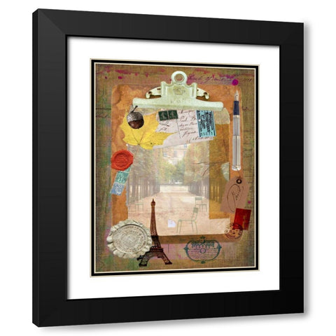 Collected Autumn III Black Modern Wood Framed Art Print with Double Matting by Lloyd, Sandy