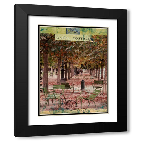 Collected Autumn IV Black Modern Wood Framed Art Print with Double Matting by Lloyd, Sandy