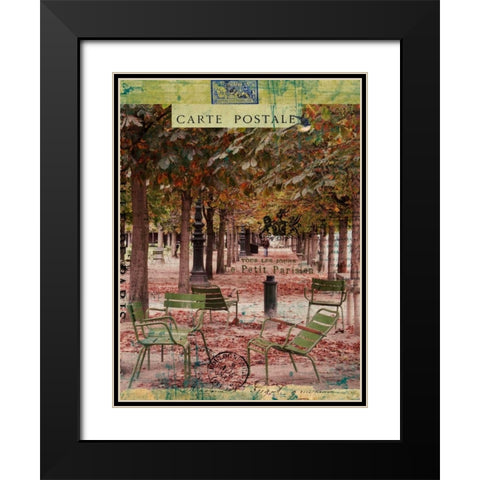 Collected Autumn IV Black Modern Wood Framed Art Print with Double Matting by Lloyd, Sandy