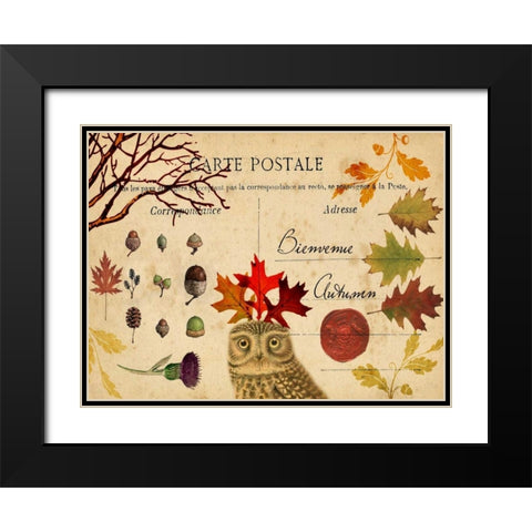 Collected Autumn V Black Modern Wood Framed Art Print with Double Matting by Lloyd, Sandy