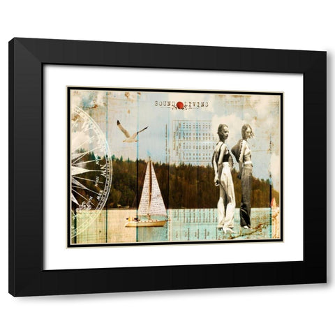 Sound Living Black Modern Wood Framed Art Print with Double Matting by Lloyd, Sandy