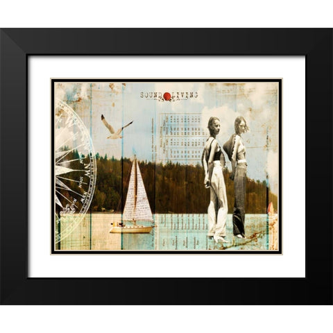 Sound Living Black Modern Wood Framed Art Print with Double Matting by Lloyd, Sandy