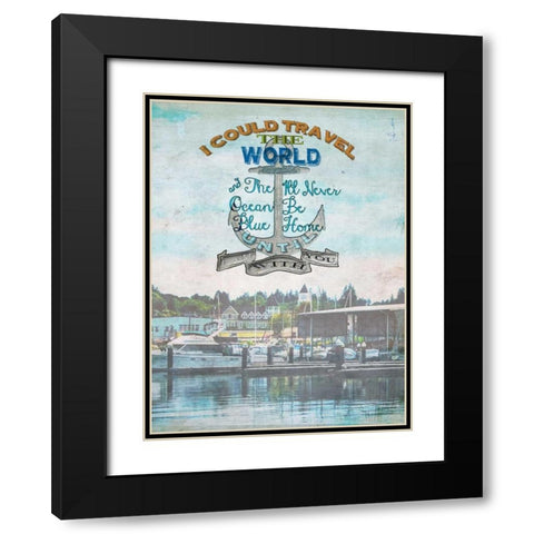 Anchored Black Modern Wood Framed Art Print with Double Matting by Lloyd, Sandy