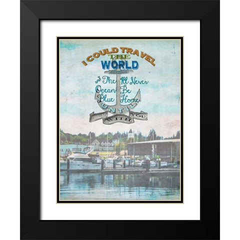 Anchored Black Modern Wood Framed Art Print with Double Matting by Lloyd, Sandy