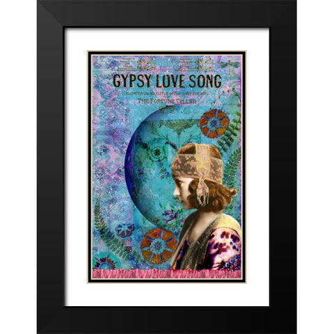 Moon Dance Black Modern Wood Framed Art Print with Double Matting by Lloyd, Sandy