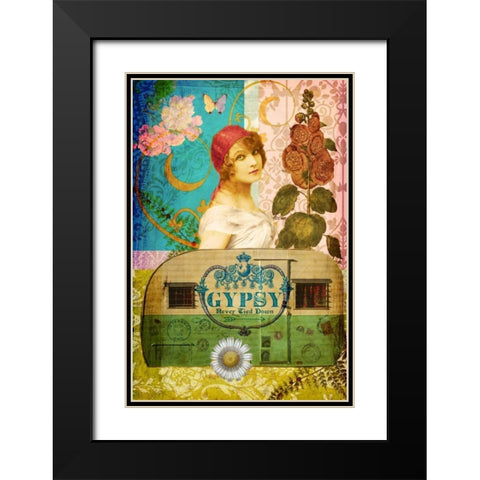 Never Tied Down Black Modern Wood Framed Art Print with Double Matting by Lloyd, Sandy