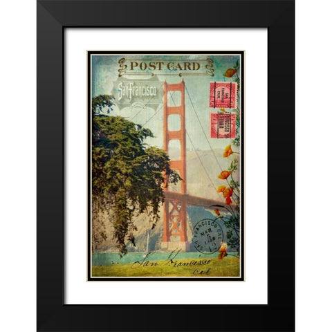 San Francisco, CA Black Modern Wood Framed Art Print with Double Matting by Lloyd, Sandy