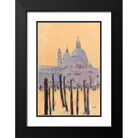 Venice Watercolors VIII Black Modern Wood Framed Art Print with Double Matting by Dixon, Samuel