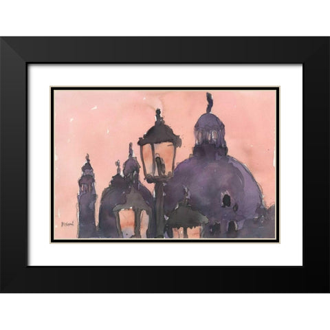 Venice Watercolors XI Black Modern Wood Framed Art Print with Double Matting by Dixon, Samuel