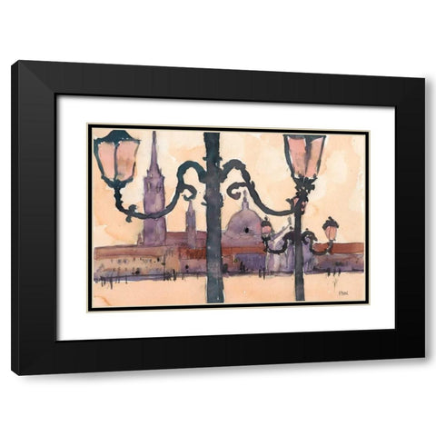 Venice Watercolors XII Black Modern Wood Framed Art Print with Double Matting by Dixon, Samuel