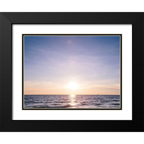 South Florida II Black Modern Wood Framed Art Print with Double Matting by Mead, Adam