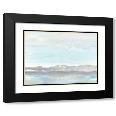 Grey Horizon  Black Modern Wood Framed Art Print with Double Matting by Delamater, Rob