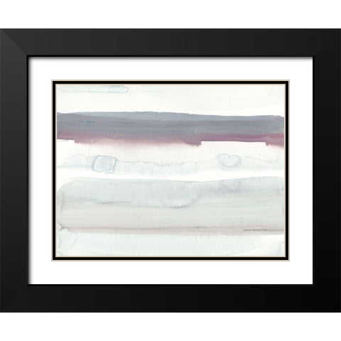 Water Horizon II at Sea Ranch  Black Modern Wood Framed Art Print with Double Matting by Delamater, Rob