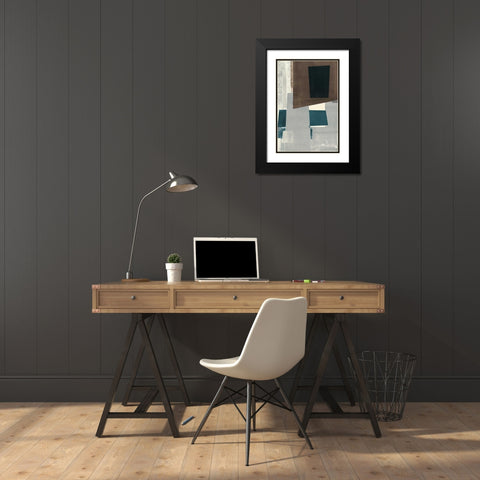Avenue B Black Modern Wood Framed Art Print with Double Matting by Delamater, Rob