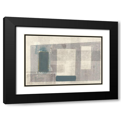 Piazza Black Modern Wood Framed Art Print with Double Matting by Delamater, Rob