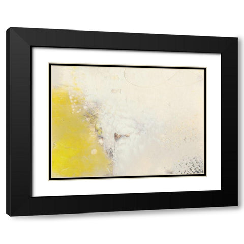 Yellow Lux I Black Modern Wood Framed Art Print with Double Matting by Jachimiec, Sue