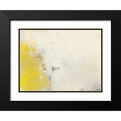 Yellow Lux I Black Modern Wood Framed Art Print with Double Matting by Jachimiec, Sue