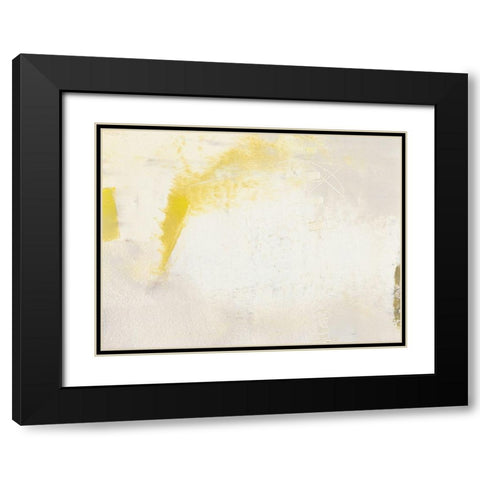 Yellow Lux II Black Modern Wood Framed Art Print with Double Matting by Jachimiec, Sue