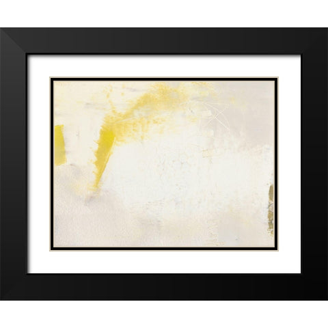 Yellow Lux II Black Modern Wood Framed Art Print with Double Matting by Jachimiec, Sue