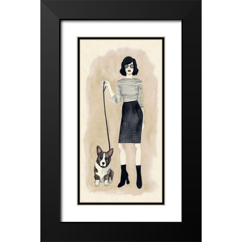 The Best Accessory I Black Modern Wood Framed Art Print with Double Matting by Popp, Grace