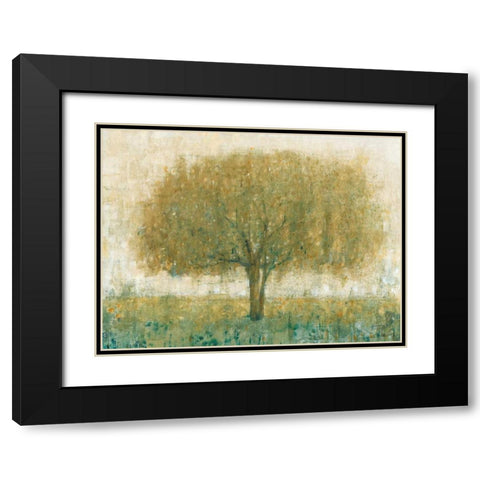 Summer Day Tree II Black Modern Wood Framed Art Print with Double Matting by OToole, Tim