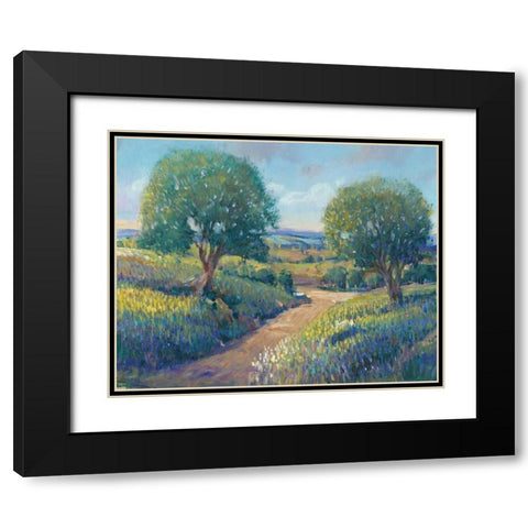 Country Sentrees I Black Modern Wood Framed Art Print with Double Matting by OToole, Tim