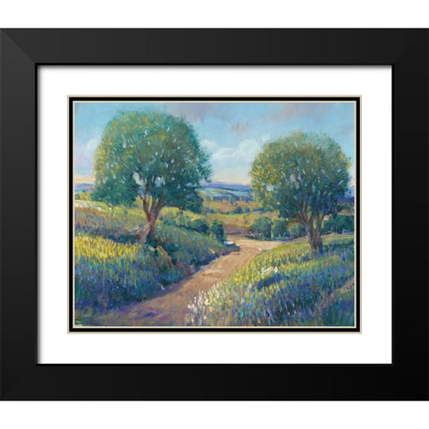 Country Sentrees I Black Modern Wood Framed Art Print with Double Matting by OToole, Tim