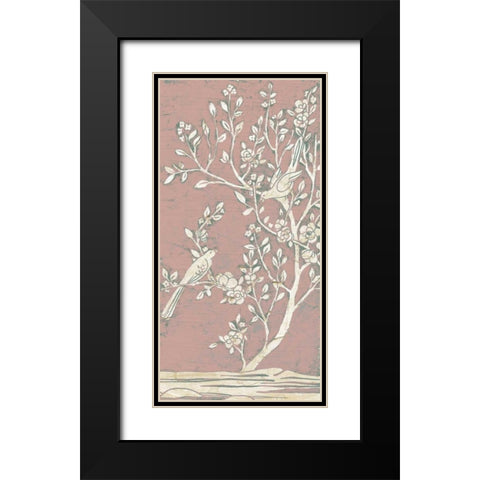 Sweet Chinoiserie I Black Modern Wood Framed Art Print with Double Matting by Vess, June Erica