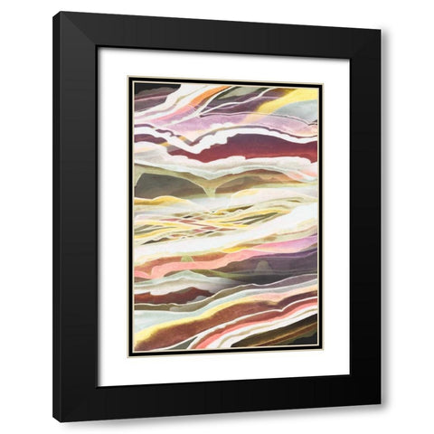 Warm Minerals II Black Modern Wood Framed Art Print with Double Matting by Popp, Grace