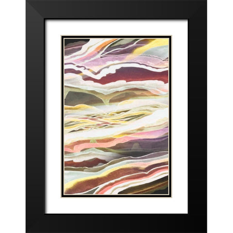 Warm Minerals II Black Modern Wood Framed Art Print with Double Matting by Popp, Grace