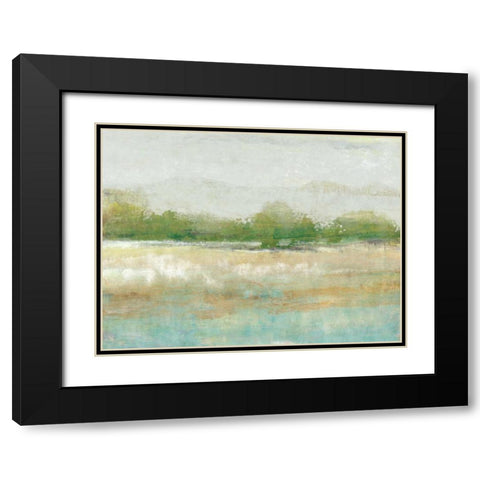 Spring Treeline I Black Modern Wood Framed Art Print with Double Matting by OToole, Tim