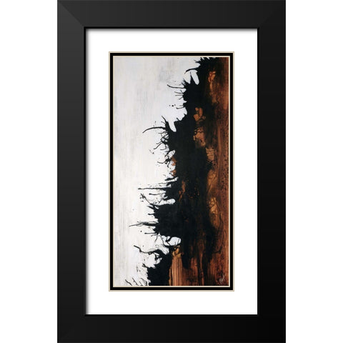Give Or Take I Black Modern Wood Framed Art Print with Double Matting by Douglass, Farrell