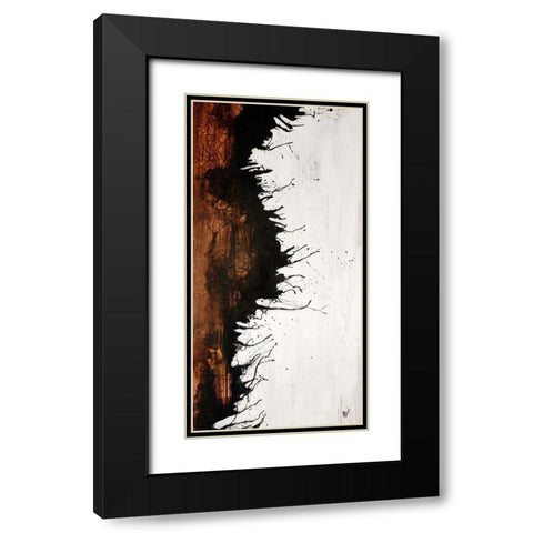 Give Or Take II Black Modern Wood Framed Art Print with Double Matting by Douglass, Farrell