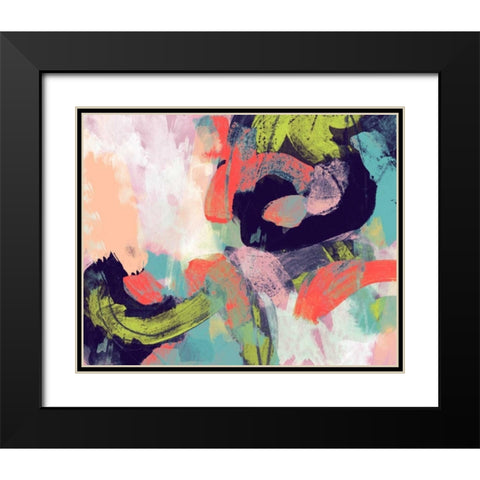 Vibrant Spring II Black Modern Wood Framed Art Print with Double Matting by Studio W