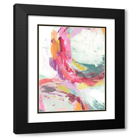 Radiant Festival I Black Modern Wood Framed Art Print with Double Matting by Studio W
