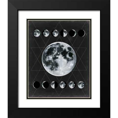 La Luna  Black Modern Wood Framed Art Print with Double Matting by McCavitt, Naomi