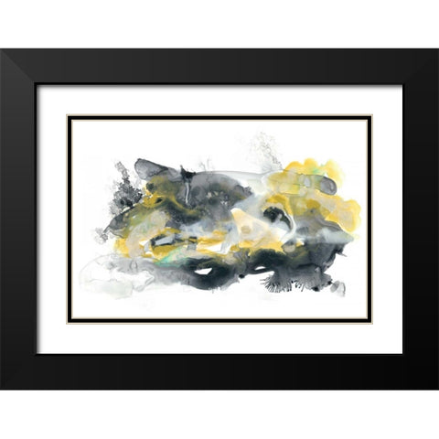 Lunar Veil II Black Modern Wood Framed Art Print with Double Matting by Vess, June Erica