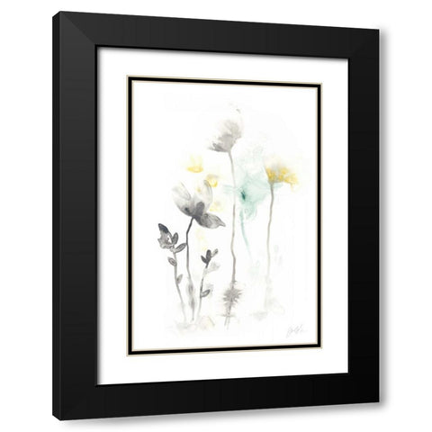 Stem Illusion II Black Modern Wood Framed Art Print with Double Matting by Vess, June Erica