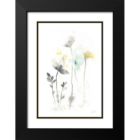 Stem Illusion II Black Modern Wood Framed Art Print with Double Matting by Vess, June Erica
