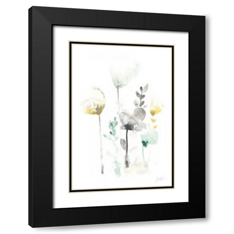 Stem Illusion III Black Modern Wood Framed Art Print with Double Matting by Vess, June Erica
