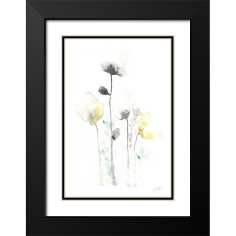 Stem Illusion IV Black Modern Wood Framed Art Print with Double Matting by Vess, June Erica