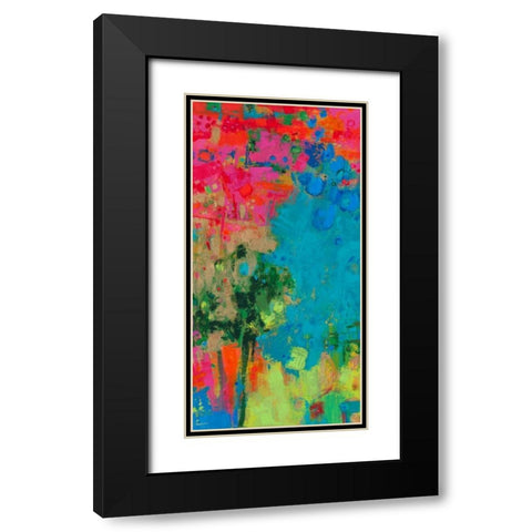 The Peacock Black Modern Wood Framed Art Print with Double Matting by Bothne, Janet