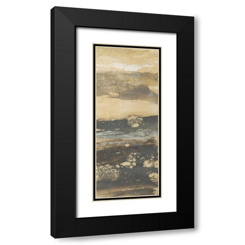 Terre Umber III Black Modern Wood Framed Art Print with Double Matting by Goldberger, Jennifer